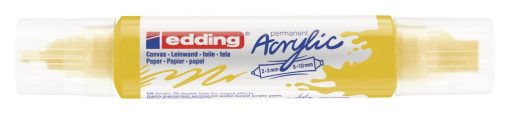 Akrilni marker E-5400 double-liner sa dva vrha žuta Edding