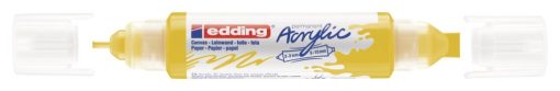 Akrilni marker E-5400 double-liner sa dva vrha žuta Edding - Image 2