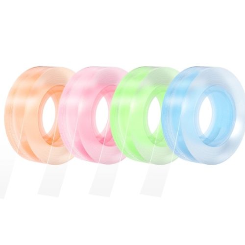 PAKET Selotejp 12mm x 28m Neon Clear 1/12 EA690, Deli