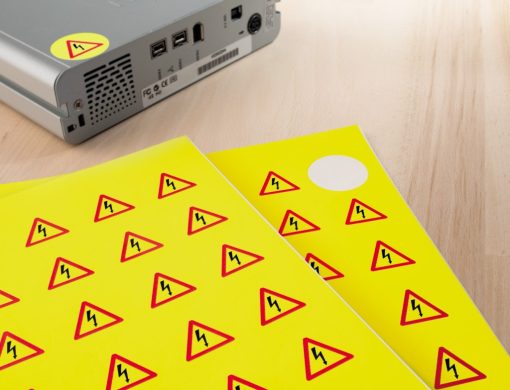 Etikete SIGNAL vodootporne,  O30 A4 1/25 žuta Herma - Image 3