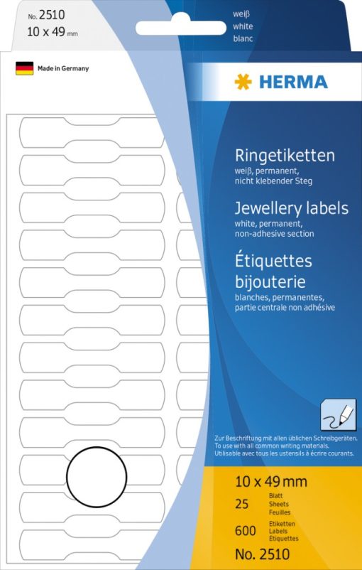 Kancelarijske etikete prsten 10X49 1/600 bela Herma - Image 3