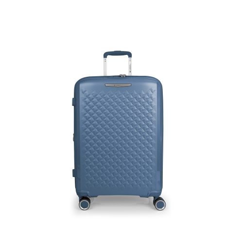 Kofer srednji PROŠIRIVI 44x64,5x28/31cm Polypropilen 72,5/80,2 l-3,3 kg Queens metalik plava Gabol