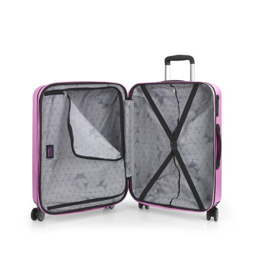 Kofer srednji PROŠIRIVI 47x66x27/30 cm  ABS 70,3/78l-3,9 kg Future Plus roze Gabol - Image 4