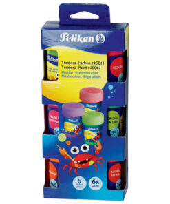 Tempere u čaši 25ml x 6 NEON boja, Pelikan