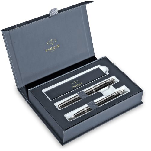 Parker poklon SET Royal IM Black CT - Hemijska olovka + Roler