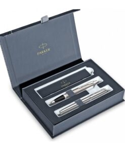 Parker poklon SET IM Stainless Steel CT - Hemijska olovka + Nalivpero
