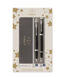 Parker poklon SET IM Black CT - Hemijska olovka + Nalivpero