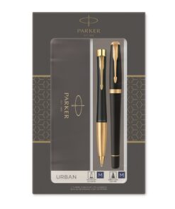 Parker poklon SET Urban Black Mat GT - Hemijska olovka + Nalivpero