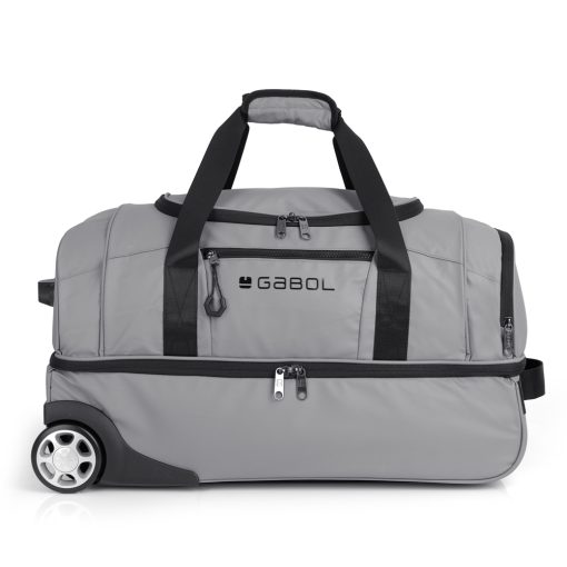 Torba putna sa točkićima 2 odeljka 55x32x29 cm  51l/2,2 kg Canada siva Gabol