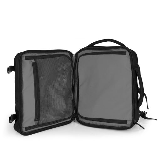 Ranac putni sa 3 odeljka 30x40x20/24 cm 24/28,8l - 1kg Canada crna Gabol - Image 4