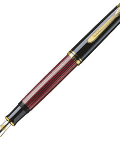 Nalivpero Souveran M600 (M)+kožna bela futrola+poklon kutija G30 Pelikan 928697 crveno-crno