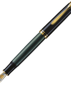 Nalivpero Souveran M800 (M)+kožna bela futrola+poklon kutija G30 Pelikan 995712 zeleno-crno
