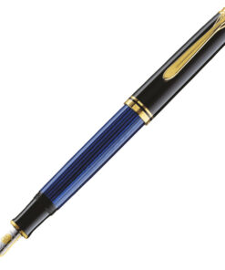 Nalivpero Souveran M600 (M)+kožna bela futrola+poklon kutija G30 Pelikan 995324 plavo-crno