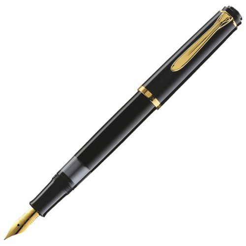 Nalivpero Classic M200 (M)+kožna bela futrola+poklon kutija G30 Pelikan 994004 crno