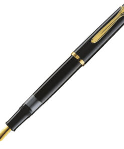 Nalivpero Classic M200 (M)+kožna bela futrola+poklon kutija G30 Pelikan 994004 crno