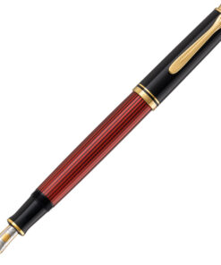 Nalivpero Souveran M400 (M)+kožna bela futrola+poklon kutija G30 Pelikan 904920 crveno-crno