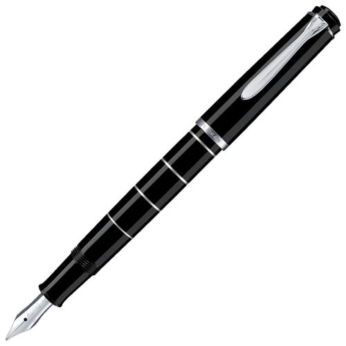 Nalivpero Classic M215 (M)+kožna bela futrola+poklon kutija G30 Rings Pelikan 948281 crno