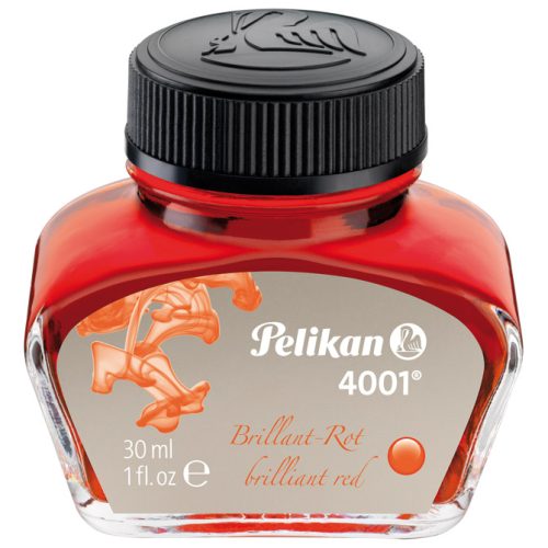 Tinta za nalivpero bočica 30ml 4001 Pelikan 301036 crvena (brilliant red)