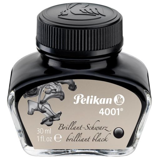 Tinta za nalivpero bočica 30ml trajno 4001 Pelikan 301051 crna (brilliant black)