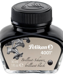 Tinta za nalivpero bočica 30ml trajno 4001 Pelikan 301051 crna (brilliant black)