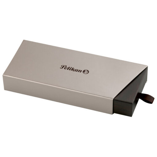 Nalivpero Classic M200 (M)+kožna bela futrola+poklon kutija G30 Pelikan 808897 mermerno braon-crna - Slika 4
