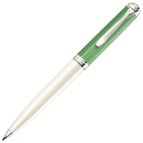 Olovka hemijska Souveran K605+poklon kutija sivo-zelena Pelikan 818223 zeleno-bela!!