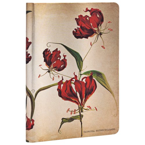 Notes tvrdi povez  9,5x14cm-mini linije 88L s gumicom Gloriosa Lily Paperblanks PB3574-9!!