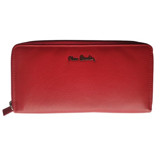Novčanik kožni ženski dugi sa zipom i kopčom Pierre Cardin 2201TILAK92 crveni