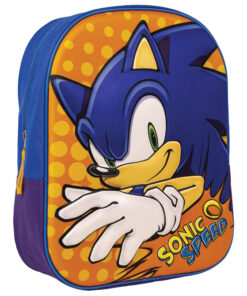 Ranac predškolski 3D Sonic Cerda 2100004344 plavo-žuti