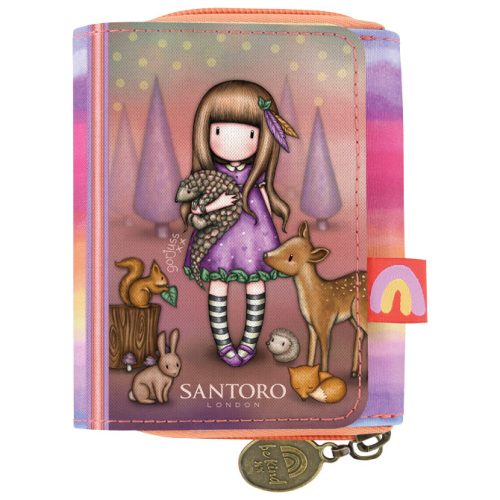 Novčanik na preklop sa kopčom i zipom Be Kind To All Creatures Gorjuss 1204GJ01!!
