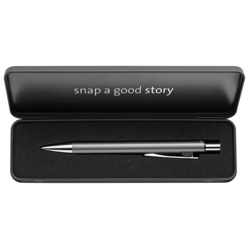 Olovka hemijska Snap Metallic K10+poklon kutija G24 uložak plavi Pelikan 821230 platina
