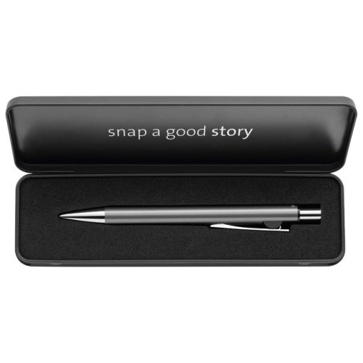Olovka hemijska Snap Metallic K10+poklon kutija G24 uložak plavi Pelikan 821230 platina