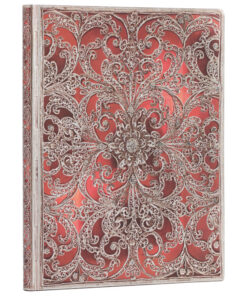 Notes 18x23cm-ultra linije 88L s gumicom Silver Filigree Collection Flexis Paperblanks FB9401-2!