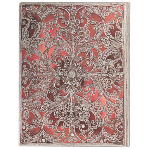 Notes 18x23cm-ultra linije 88L s gumicom Silver Filigree Collection Flexis Paperblanks FB9401-2! - Slika 2