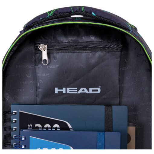 Ranac đački anatomski 3zipa AB330 Skate Lifestyle 24.Head 502024037 crno-zeleni - Slika 7