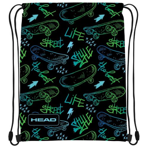 Torba za fizičko AD1 Skate Lifestyle 24.Head 507024026 crno-zelena