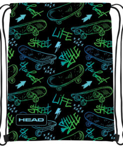 Torba za fizičko AD1 Skate Lifestyle 24.Head 507024026 crno-zelena