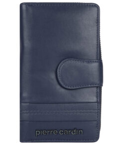 Novčanik kožni ženski srednji sa zipom i kopčom Pierre Cardin 2202TILAK130 plavi