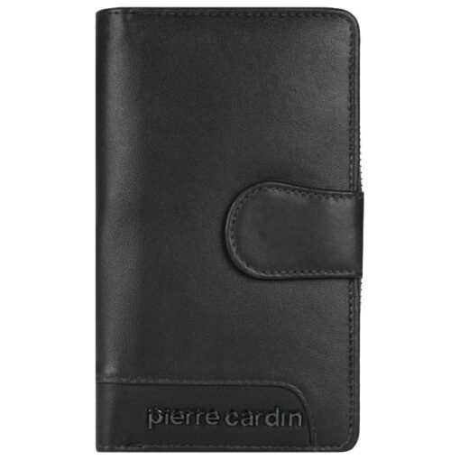 Novčanik kožni ženski srednji sa zipom i kopčom Pierre Cardin 2202TILAK131 crni