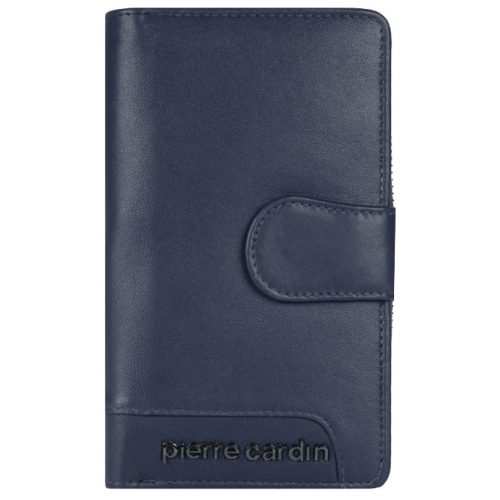 Novčanik kožni ženski srednji sa zipom i kopčom Pierre Cardin 2202TILAK131 plavi
