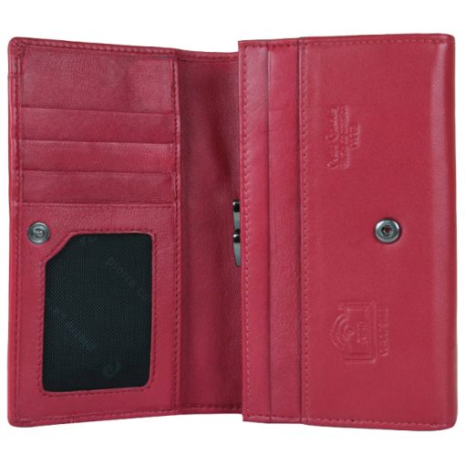 Novčanik kožni ženski srednji sa kopčom Pierre Cardin 455TILAK131 crveni - Image 2