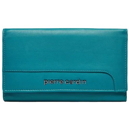 Novčanik kožni ženski srednji sa kopčom Pierre Cardin 455TILAK131 tirkizni