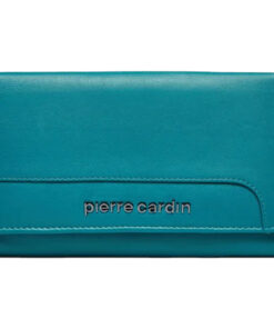 Novčanik kožni ženski srednji sa kopčom Pierre Cardin 455TILAK131 tirkizni
