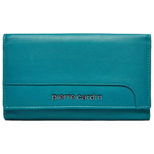 Novčanik kožni ženski srednji sa kopčom Pierre Cardin 455TILAK131 tirkizni