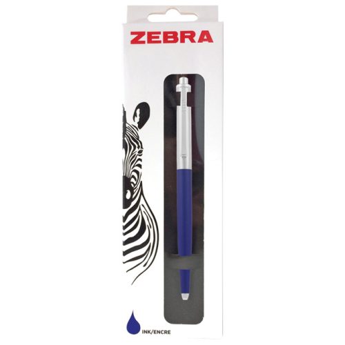 Olovka hemijska 0,7mm 901 Zebra 83742 srebrno-plava blister