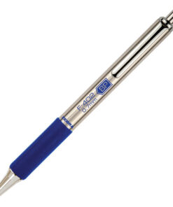 Olovka hemijska 0,7mm sa gumenim gripom F-402 Zebra 45842 srebrno-plava
