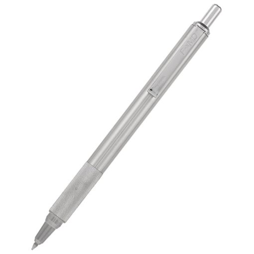 Olovka hemijska 0,7mm sa rebrastim gripom F-XMD Zebra 24270 srebrna - Image 2