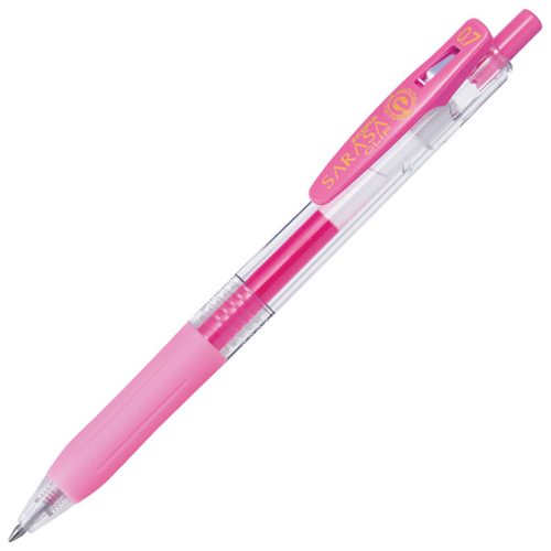 Roler gel 0,5mm sa gumenim gripom (uložak pastelno roze) Sarasa Clip Zebra 35137 pastelno roze
