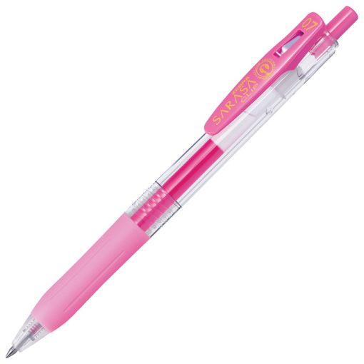 Roler gel 0,5mm sa gumenim gripom (uložak pastelno roze) Sarasa Clip Zebra 35137 pastelno roze