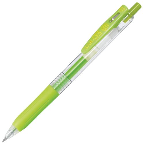 Roler gel 0,5mm sa gumenim gripom (uložak pastelno zeleni) Sarasa Clip Zebra 14298 pastelno zeleni